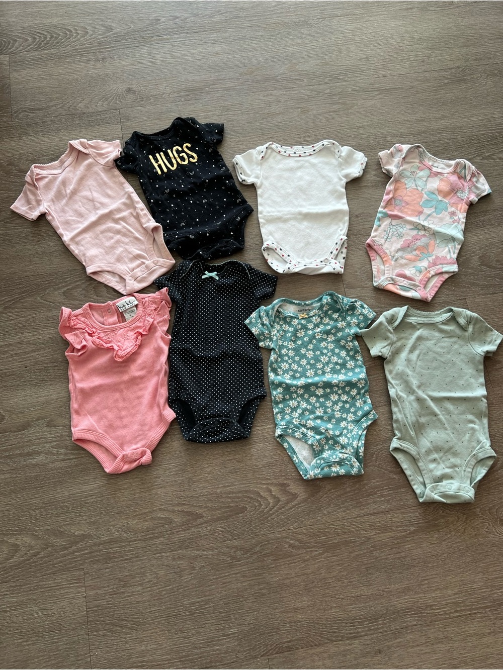 Assorted Baby One-Piece Bodysuits - Multi Color Pack